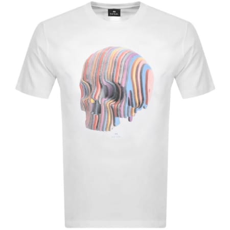Product Image for PS By Paul Smith Skull Regular Fit T Shirt White