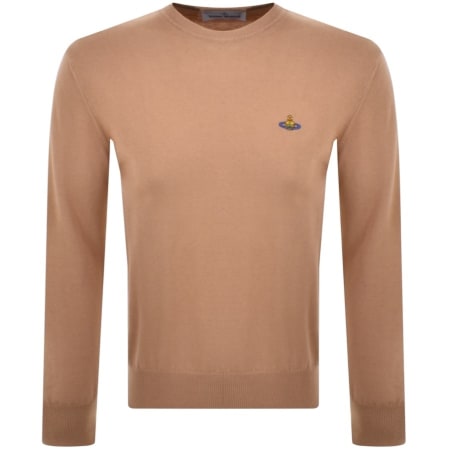 Product Image for Vivienne Westwood Knitted Crew Neck Sweatshirt Bei