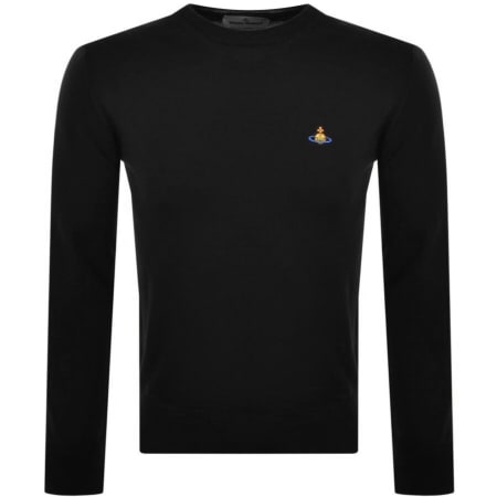 Product Image for Vivienne Westwood Knitted Crew Neck Sweatshirt Bla