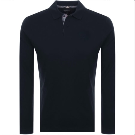 Product Image for Barbour Sports Long Sleeve Polo T Shirt Navy