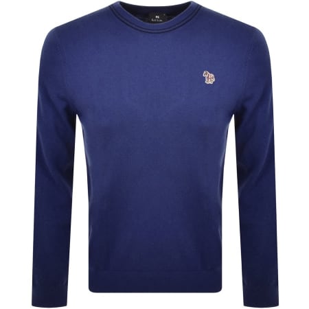Product Image for PS By Paul Smith Logo Knit Jumper Blue