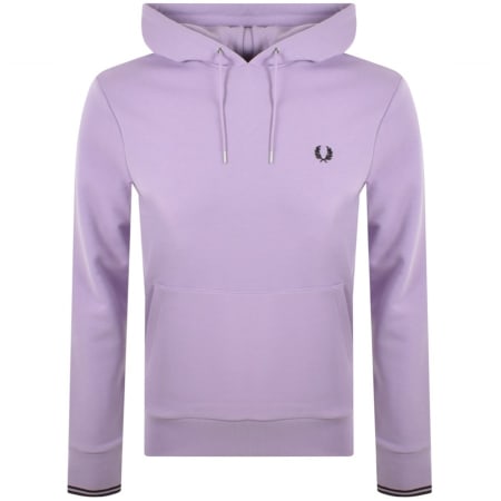Product Image for Fred Perry Tipped Logo Hoodie Lilac