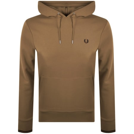 Product Image for Fred Perry Tipped Logo Hoodie Brown
