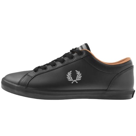Product Image for Fred Perry Baseline Leather Trainers Black
