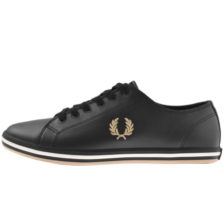 Product Image for Fred Perry Kingston Leather Trainers Black