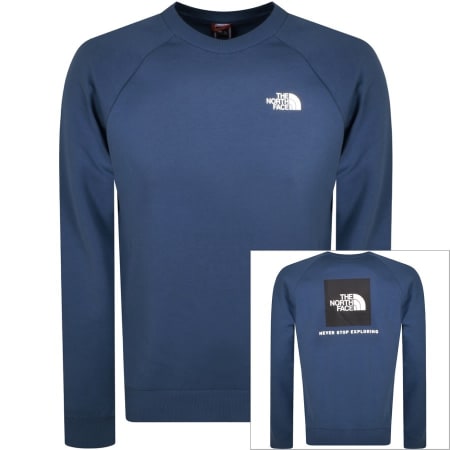 Product Image for The North Face Raglan Redbox Sweatshirt Blue