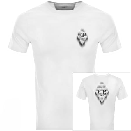 Product Image for CP Company Jersey Logo T Shirt White