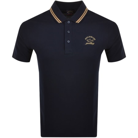 Product Image for Paul And Shark Short Sleeved Polo T Shirt Navy