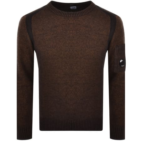 Product Image for CP Company Knit Crew Neck Jumper Brown
