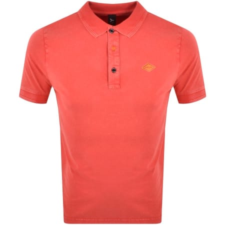 Product Image for Replay Short Sleeved Logo Polo T Shirt Red