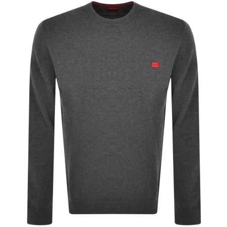 Product Image for HUGO San Cassius Knit Jumper Grey