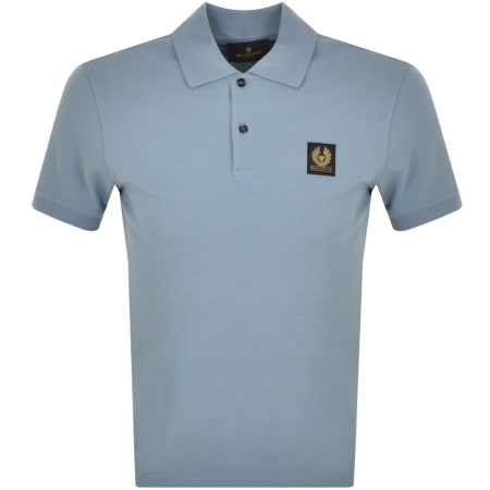 Product Image for Belstaff Logo Polo T Shirt Blue