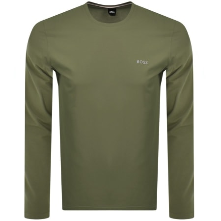 Product Image for BOSS Lounge Long Sleeve T Shirt Green