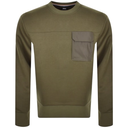 Product Image for BOSS Stadler 192 Sweatshirt Green
