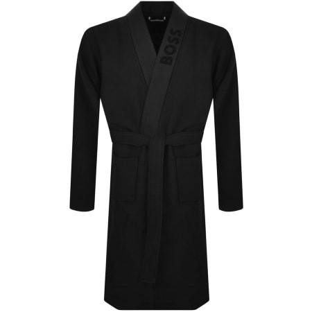 Product Image for BOSS Waffle Kimono Dressing Gown Black