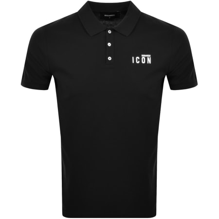 Product Image for DSQUARED2 Logo Polo T Shirt Black