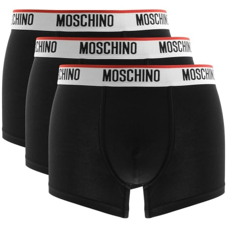 Product Image for Moschino Underwear Triple Pack Boxer Trunks Black