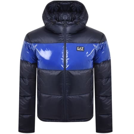Product Image for EA7 Emporio Armani Quilted Bomber Jacket Navy