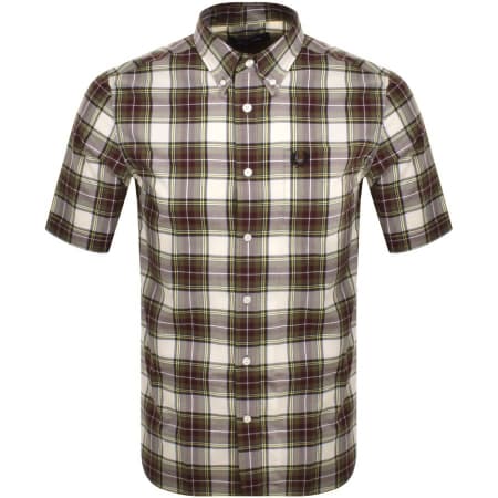 Product Image for Fred Perry Check Short Sleeved Shirt Green
