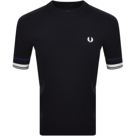 Product Image for Fred Perry Bold Cuff Knitted T Shirt Navy