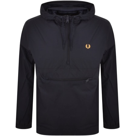 Product Image for Fred Perry Half Zip Hooded Cagoule Jacket Navy