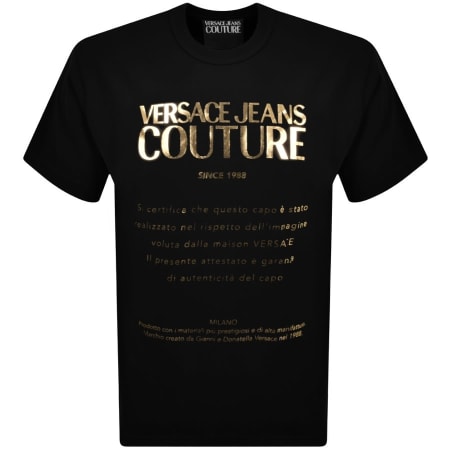 Product Image for Versace Jeans Couture Logo T Shirt Black