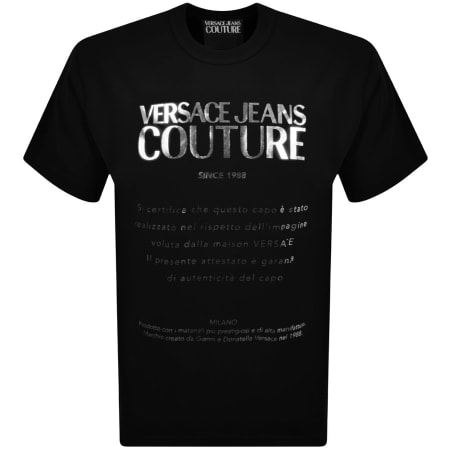 Product Image for Versace Jeans Couture Logo T Shirt Black