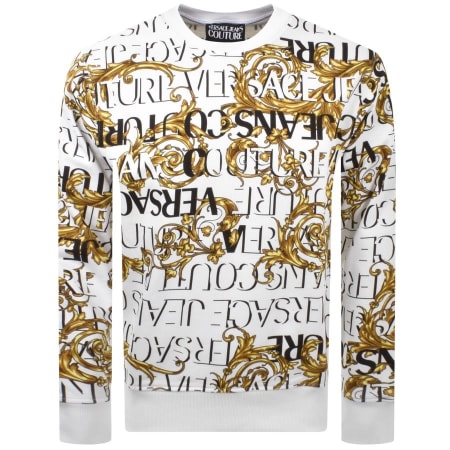 Product Image for Versace Jeans Couture Logo Sweatshirt White