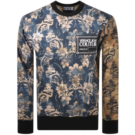 Product Image for Versace Jeans Couture Logo Sweatshirt Navy