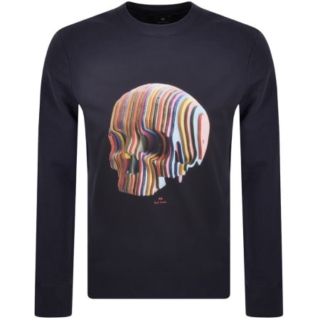 Product Image for PS By Paul Smith Skull Logo Sweatshirt Navy