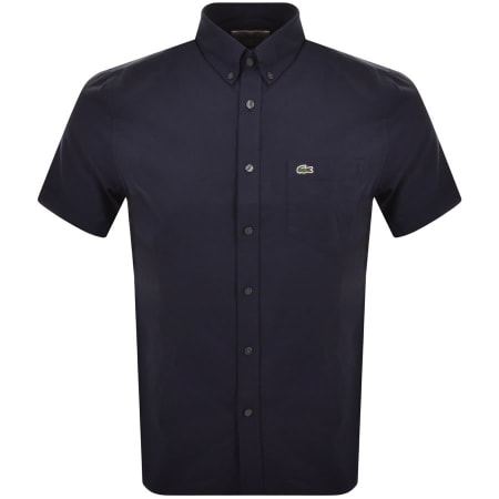 Product Image for Lacoste Woven Short Sleeved Shirt Navy
