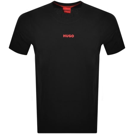 Product Image for HUGO Loungewear Linked Crew Neck T Shirt Black