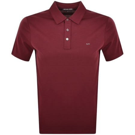 Product Image for Michael Kors Sleek Polo T Shirt Burgundy