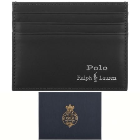 Product Image for Ralph Lauren Leather Card Holder Black