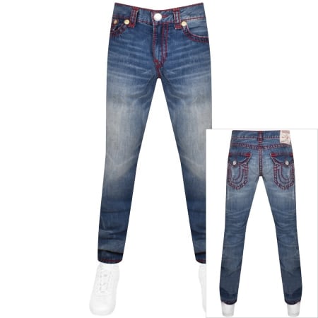 Product Image for True Religion Ricky Flap Mid Wash Jeans Blue
