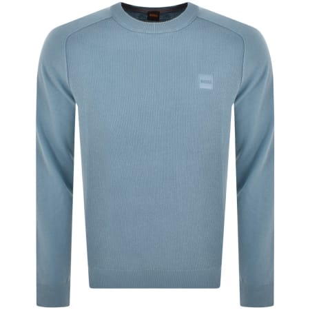 Product Image for BOSS Kesom Knit Jumper Blue