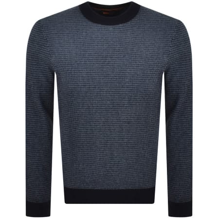 Product Image for BOSS Avobano Knit Jumper Navy