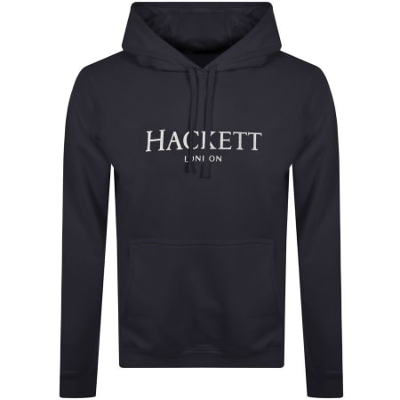 Product Image for Hackett London Logo Hoodie Navy