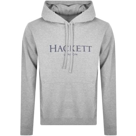 Product Image for Hackett London Logo Hoodie Grey