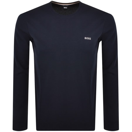 Product Image for BOSS Lounge Long Sleeve T Shirt Navy