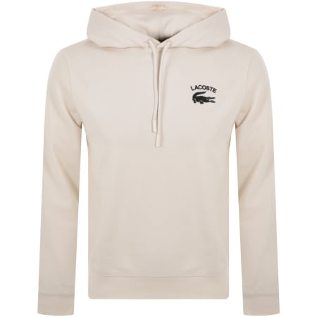 Product Image for Lacoste Logo Hoodie Cream