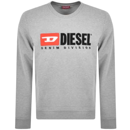 Product Image for Diesel S Ginn Div Logo Sweatshirt Grey