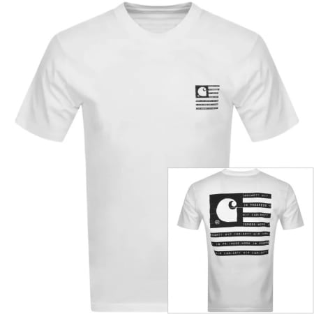 Product Image for Carhartt Label State Flag T Shirt White