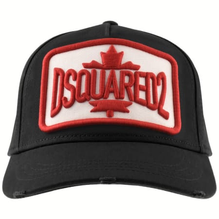 Product Image for DSQUARED2 Logo Patch Baseball Cap Black