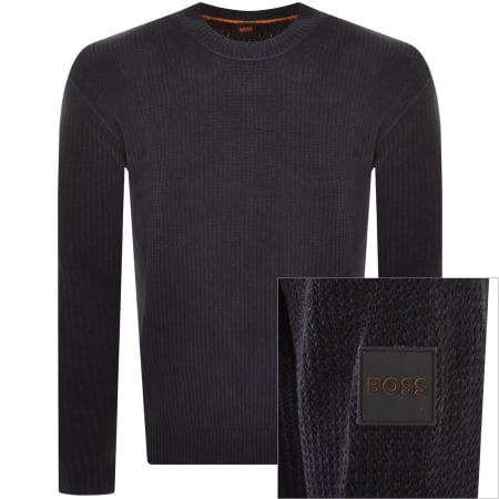 Product Image for BOSS Komentino Knit Jumper Navy