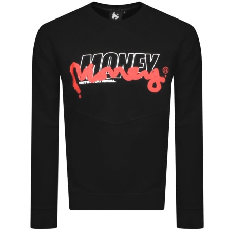 Product Image for Money Crew Neck Logo Sweatshirt Black