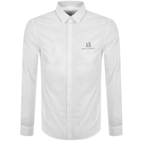 Product Image for Armani Exchange Long Sleeve Shirt White