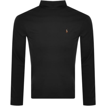 Product Image for Ralph Lauren Long Sleeved Roll Neck T Shirt Black