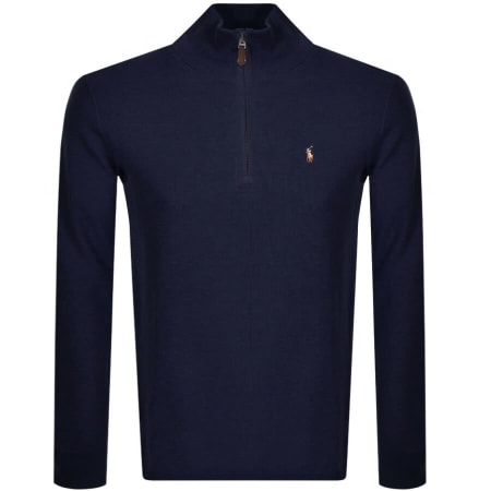 Product Image for Ralph Lauren Half Zip Sweatshirt Navy