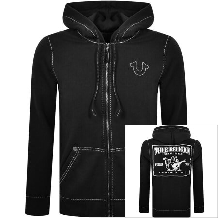 Product Image for True Religion Big T Full Zip Hoodie Black